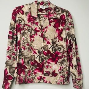Floral Print Light Jacket or blouse